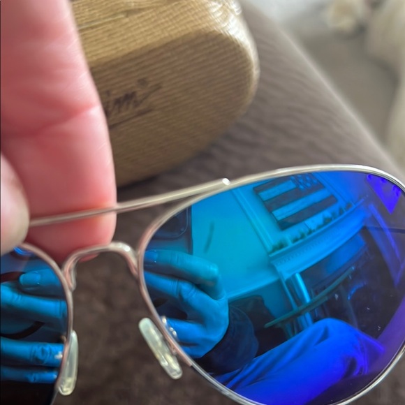 Maui Jim Blue Aviator Sunglasses maverick - Picture 3 of 3
